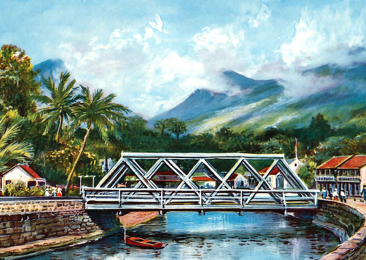 Honolulu Suburbs in 1908 Vintage Print (7 Sizes) - Enhanced