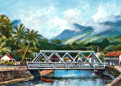 Honolulu Suburbs in 1908 Vintage Print (7 Sizes) - Enhanced