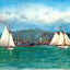 Honolulu Harbor in 1909 Vintage Print (7 Sizes) - Premium Print