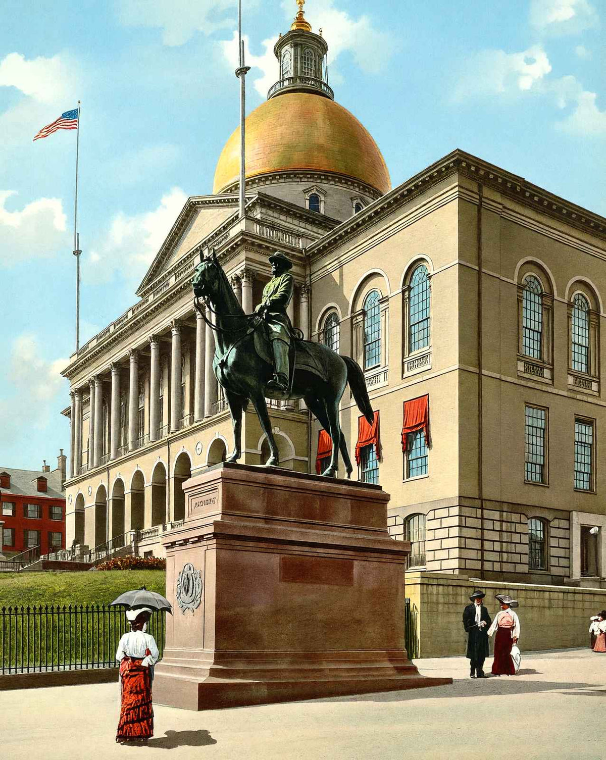Hooker Monument and State House
