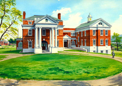 Hospital University of Virginia Charlottesville in 1907 Painting Print