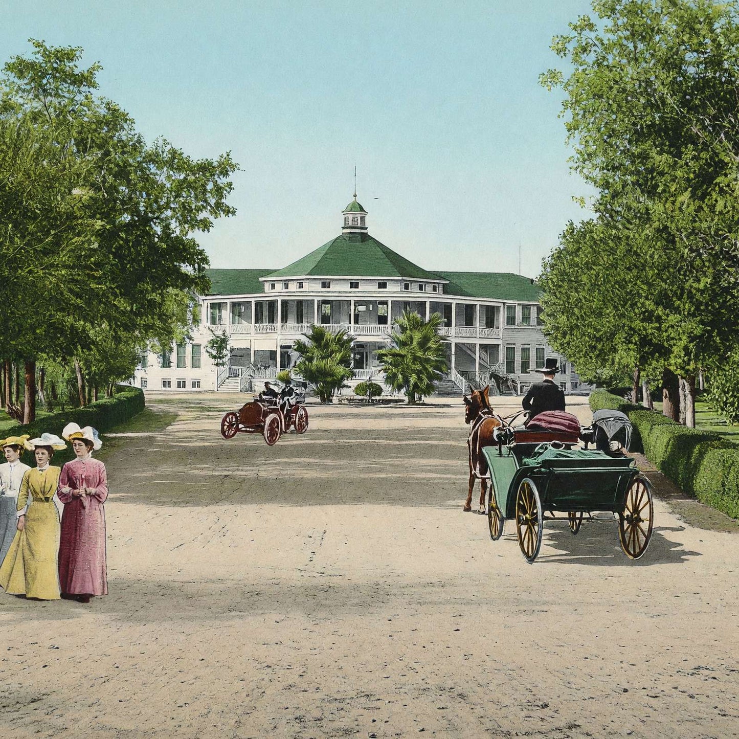 Hot Wells San Antonio in 1906 Vintage Print (7 Sizes) - Premium Print