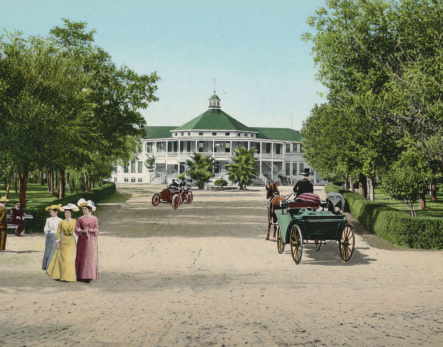 Hot Wells San Antonio in 1906 Vintage Print (7 Sizes) - Premium Print