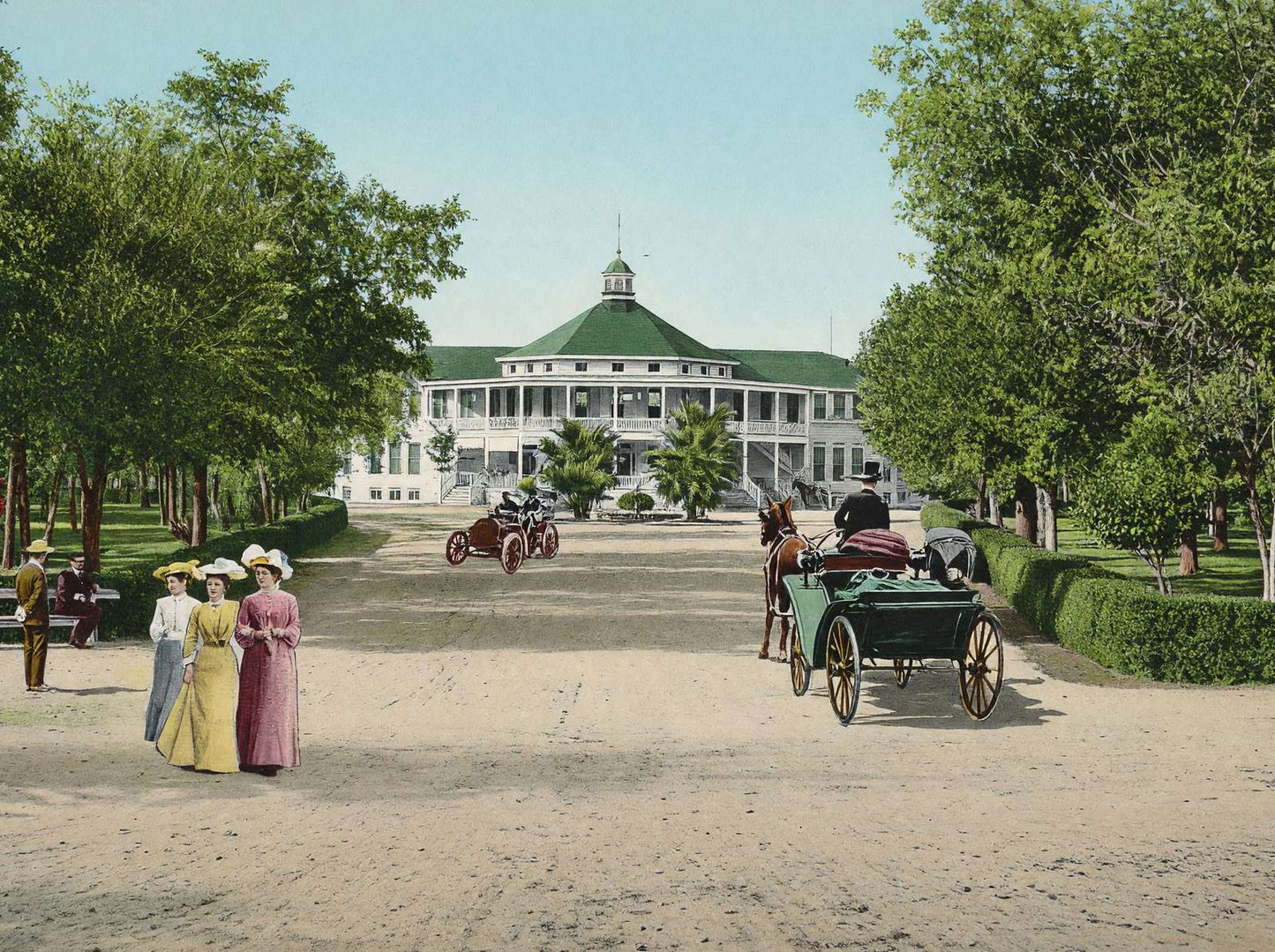 Hot Wells San Antonio in 1906 Vintage Print (7 Sizes) - Premium Print