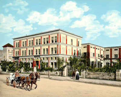 Hotel Granada in St Augustine in 1908 vintage print