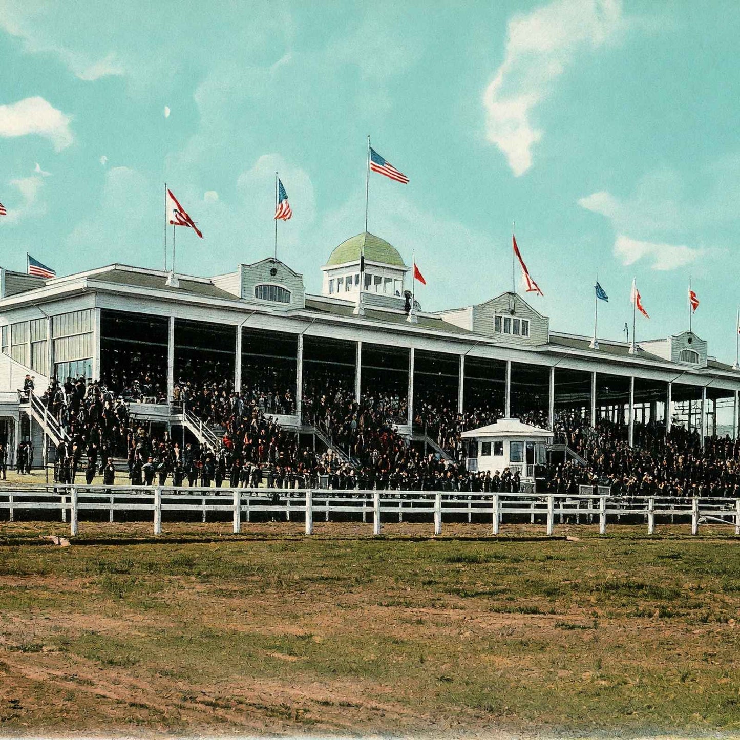 Oak Lawn Race Track Hot Springs AR in 1906 Vintage Print (7 Sizes)