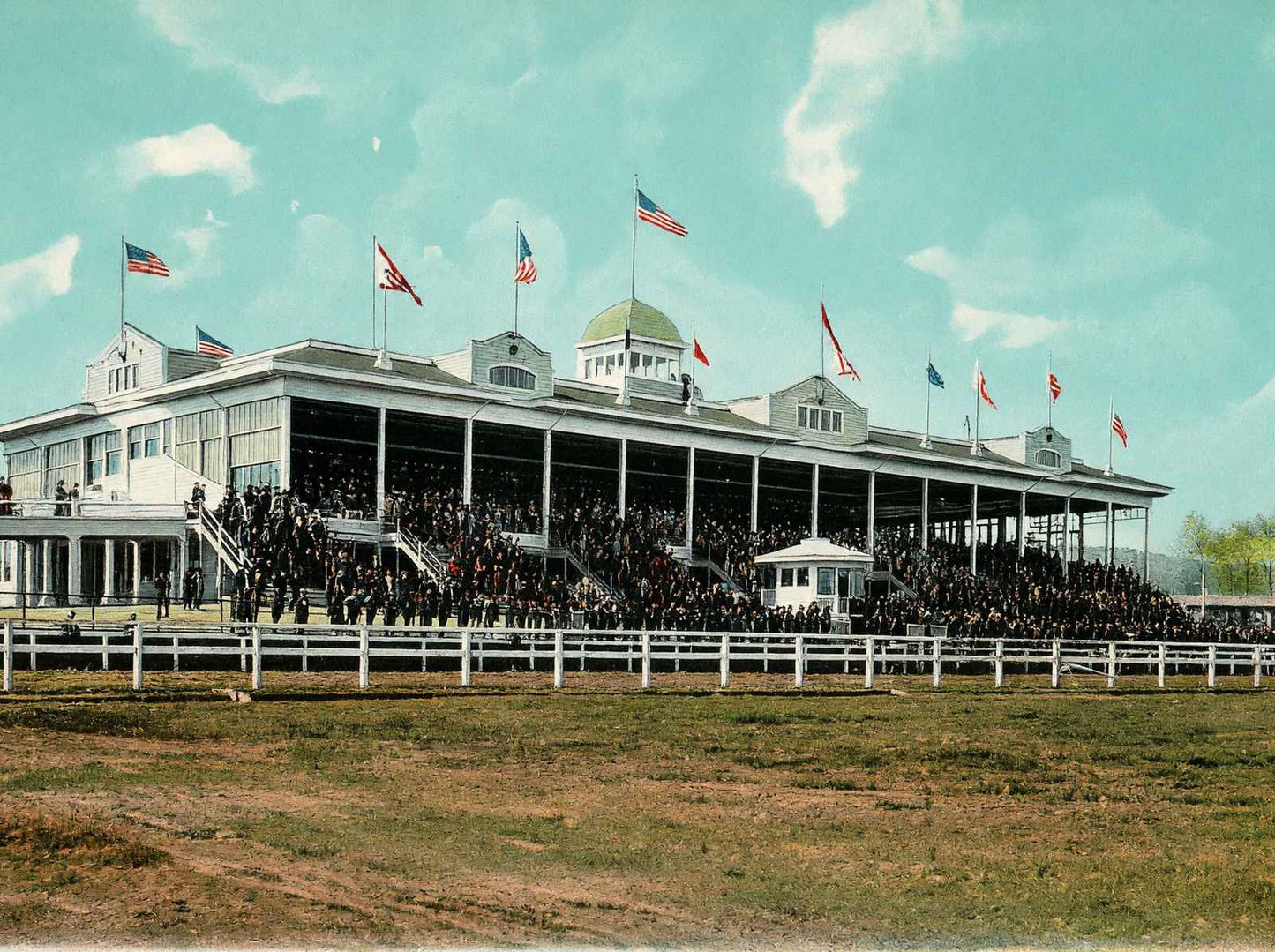 Oak Lawn Race Track Hot Springs AR in 1906 Vintage Print (7 Sizes)