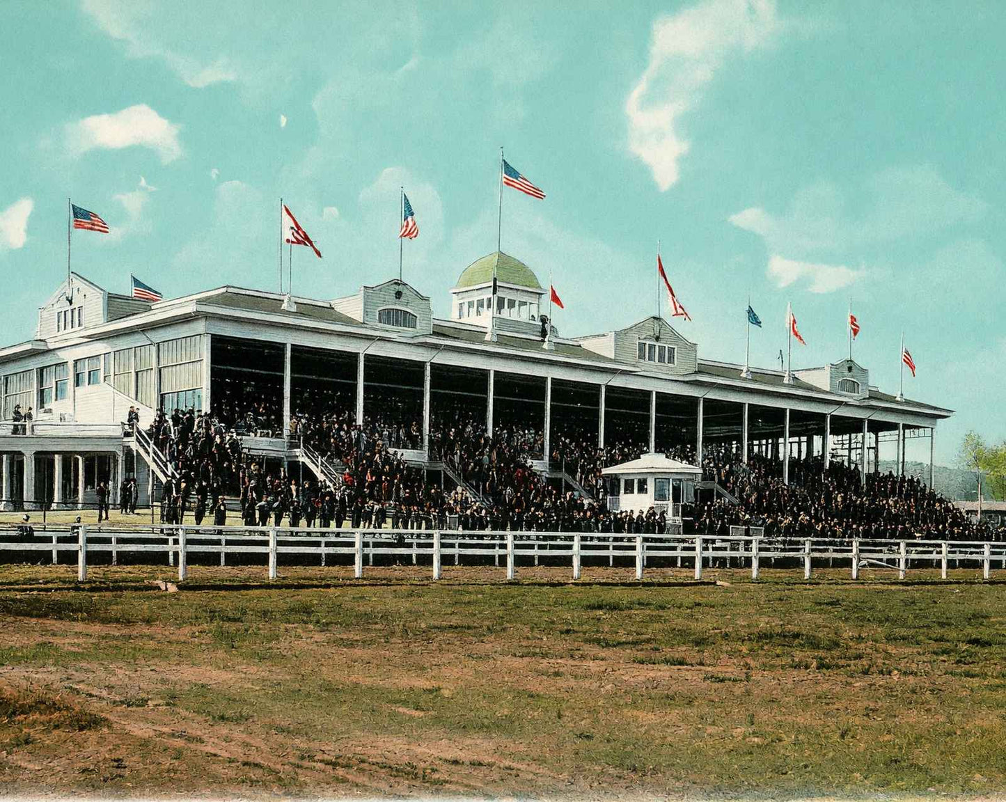 Oak Lawn Race Track vintage print