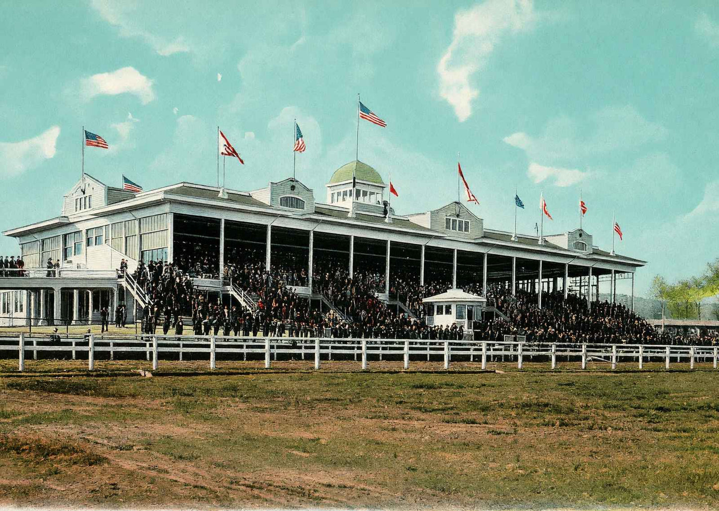 Oak Lawn Race Track Hot Springs AR in 1906 Vintage Print (7 Sizes)