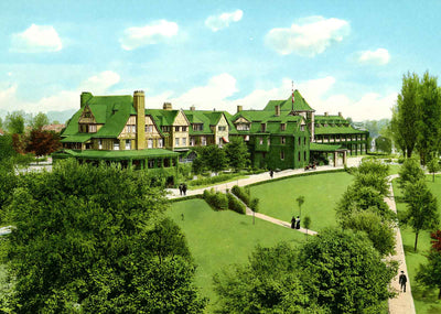 Hotel Roanoke VA in 1908 Vintage Print (7 Sizes) - Enhanced