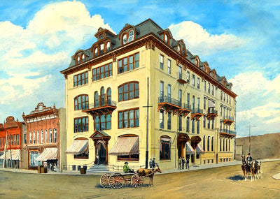 Hotel Ponce de Leon Roanoke VA in 1908 Art Print (7 Sizes) - Retouched