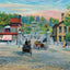 Grand Entrance to Reservation Hot Springs AR in 1906 Painting Print (7 Sizes)