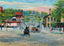Grand Entrance to Reservation Hot Springs AR in 1906 Painting Print (7 Sizes)