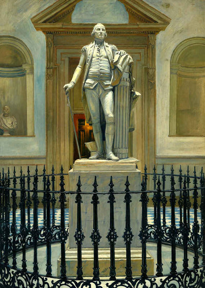 Houdon's Statue of Washington Richmond in 1908 Art Print (7 Sizes)