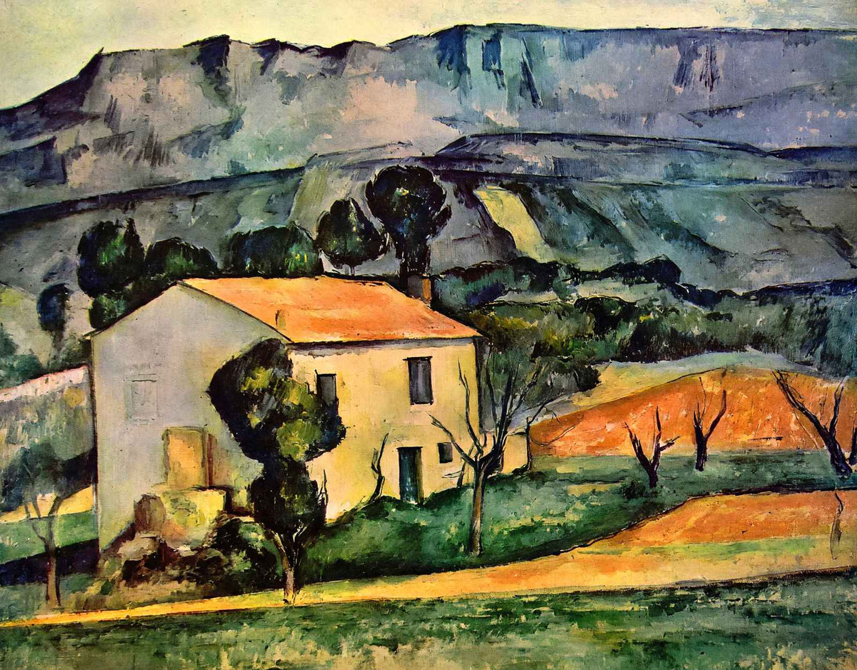 Houses in Provence, Near Gardanne Art Print 1886 by Paul Cezanne (6 Sizes)