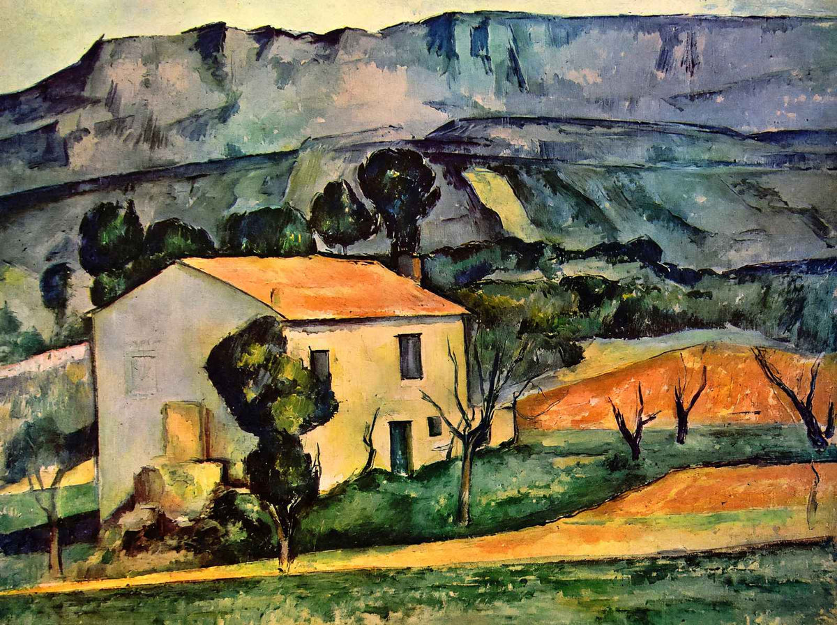 Houses in Provence, Near Gardanne Art Print 1886 by Paul Cezanne (6 Sizes)