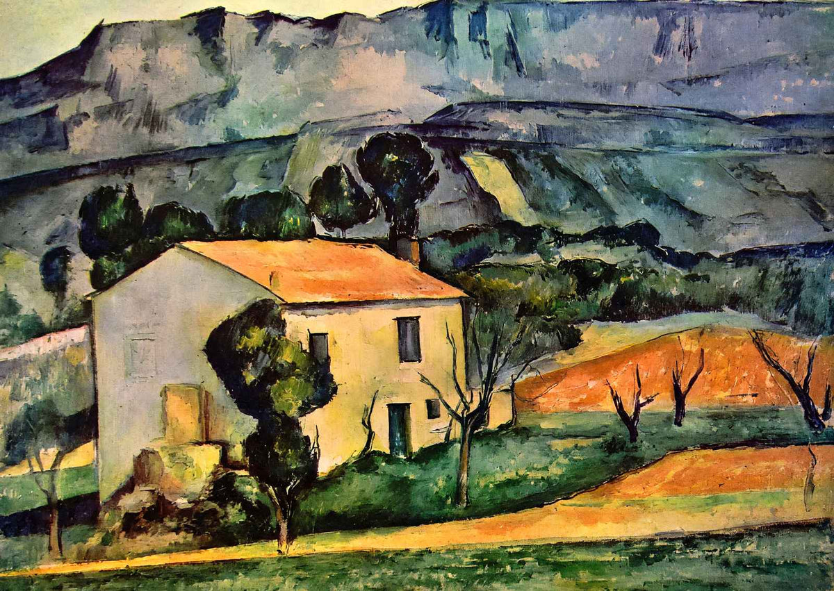 Houses in Provence, Near Gardanne Art Print 1886 by Paul Cezanne (6 Sizes)