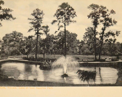 Lake at Sam Houston Park