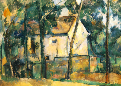 House and Trees 1894 Painting by Paul Cezanne Art Print (6 Sizes) - Restored