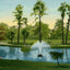 Lake at Sam Houston Park Houston in 1906 Vintage Print (7 Sizes)