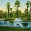 Lake at Sam Houston Park Houston in 1906 Vintage Print (7 Sizes)
