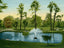 Lake at Sam Houston Park Houston in 1906 Vintage Print (7 Sizes)