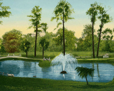 Lake at Sam Houston Park