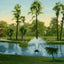 Lake at Sam Houston Park Houston in 1906 Vintage Print (7 Sizes)