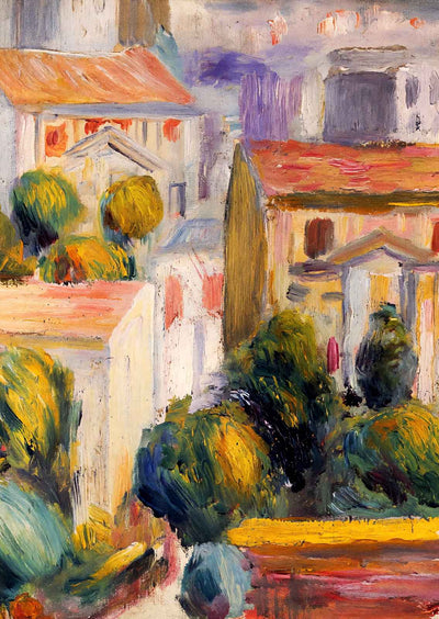 House at Cagnes Art Print Painting by Pierre-Auguste Renoir (6 Sizes)