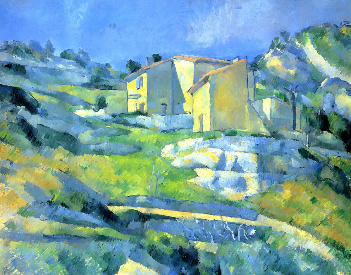 Houses at the L'Estaque 1880 Painting by Paul Cezanne Art Print (6 Sizes)