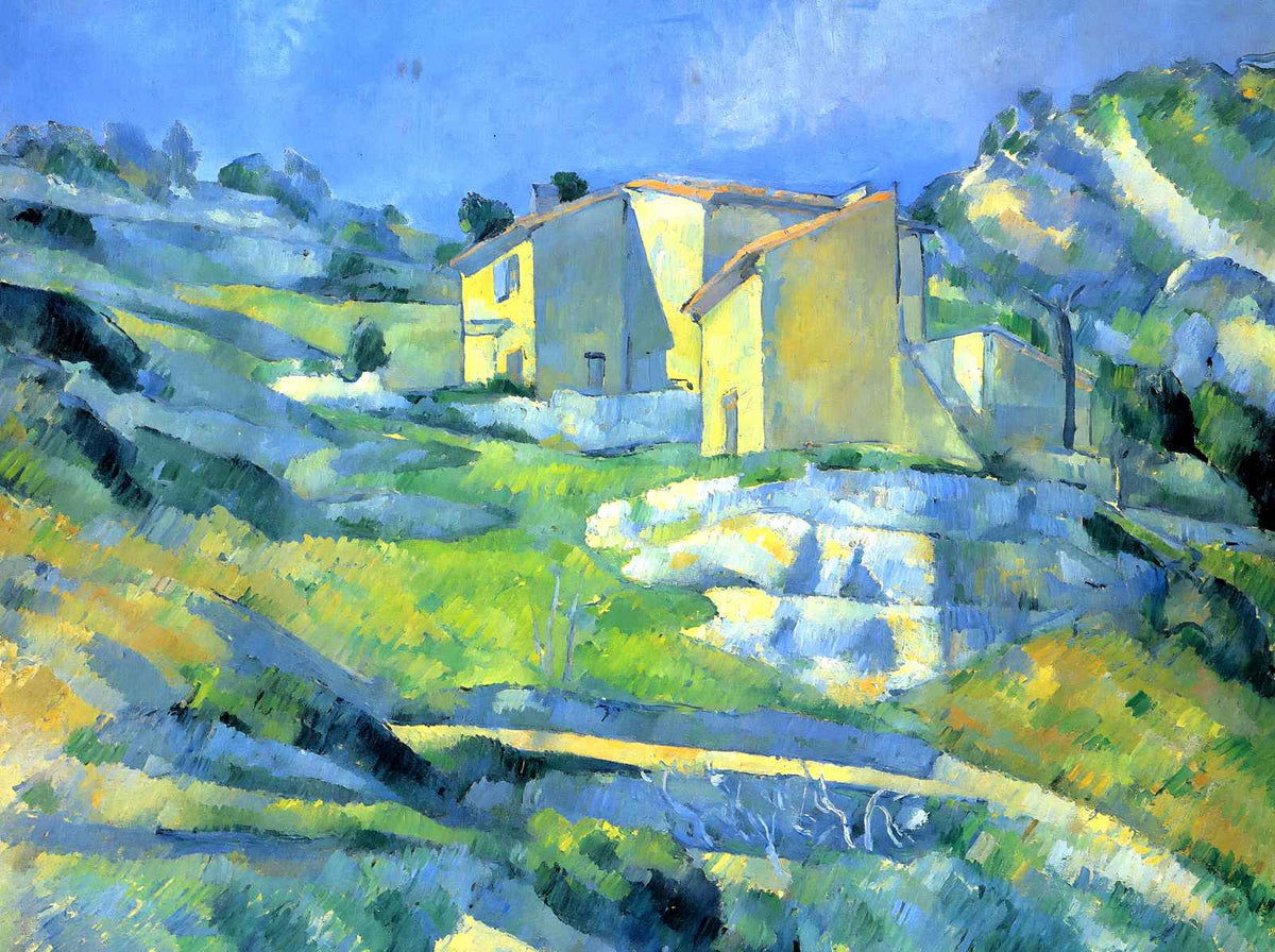 Houses at the L'Estaque 1880 Painting by Paul Cezanne Art Print (6 Sizes)