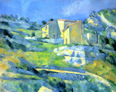 Houses at the L'Estaque art print by Paul Cezanne (1880)