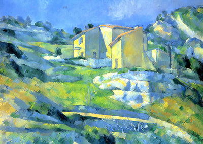 Houses at the L'Estaque 1880 Painting by Paul Cezanne Art Print (6 Sizes)