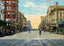 Main Street from Preston Avenue Houston in 1906 Art Print (7 Sizes)