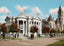 Carnegie Library and Presbyterian Church Houston in 1908 Vintage Print (7 Sizes)