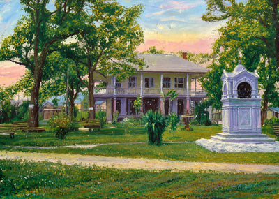 Park House Sam Houston Park in 1906 Art Print (7 Sizes) - High Quality