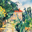 House with Red Roof 1890 Painting by Paul Cezanne Art Print (6 Sizes)