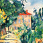House with Red Roof 1890 Painting by Paul Cezanne Art Print (6 Sizes)