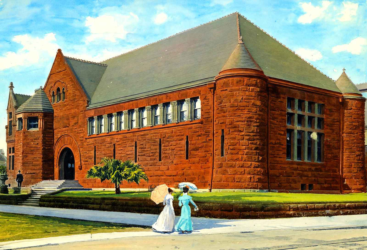 Howard Library New Orleans in 1908 Art Print (7 Sizes) - High Quality