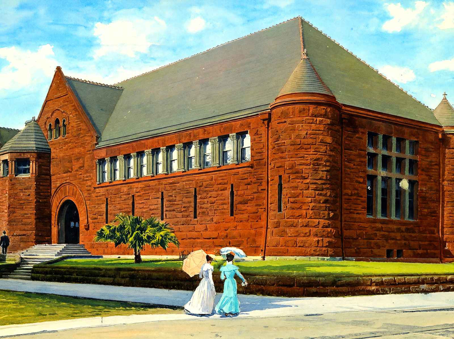 Howard Library New Orleans in 1908 Art Print (7 Sizes) - High Quality