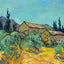 Huts Surrounded by Olive Trees by Vincent van Gogh Fine Art Print (6 Sizes)