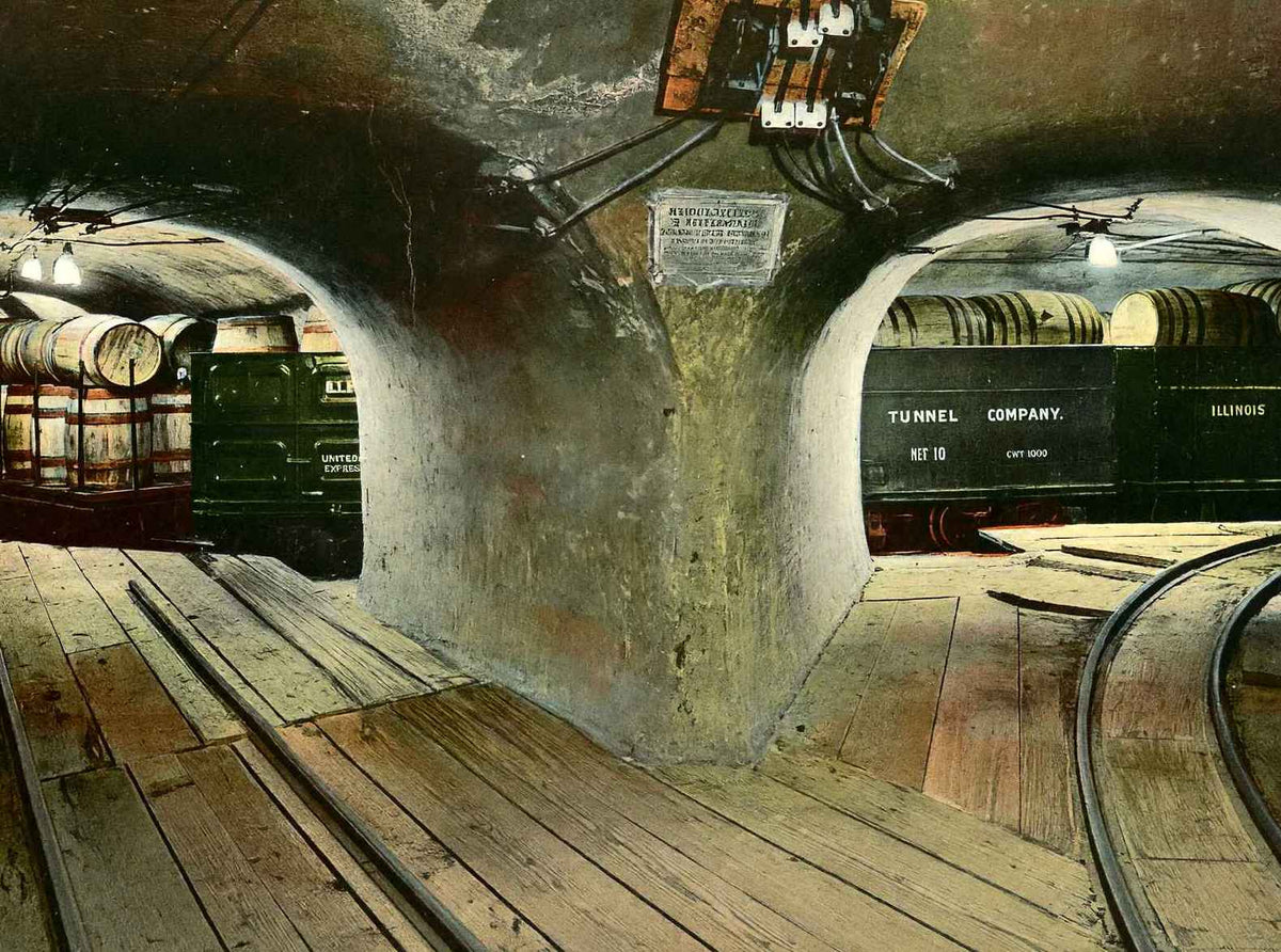 Illinois Tunnel Chicago in 1905 Vintage Print (7 Sizes) - Premium Quality