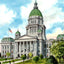 Illinois State Capitol Springfield in 1906 Vintage Print (7 Sizes)