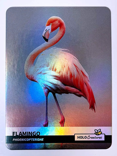 Flamingo Trading Card "Elegant Bird" - 2023 GleeBeeCo Holo Creatures