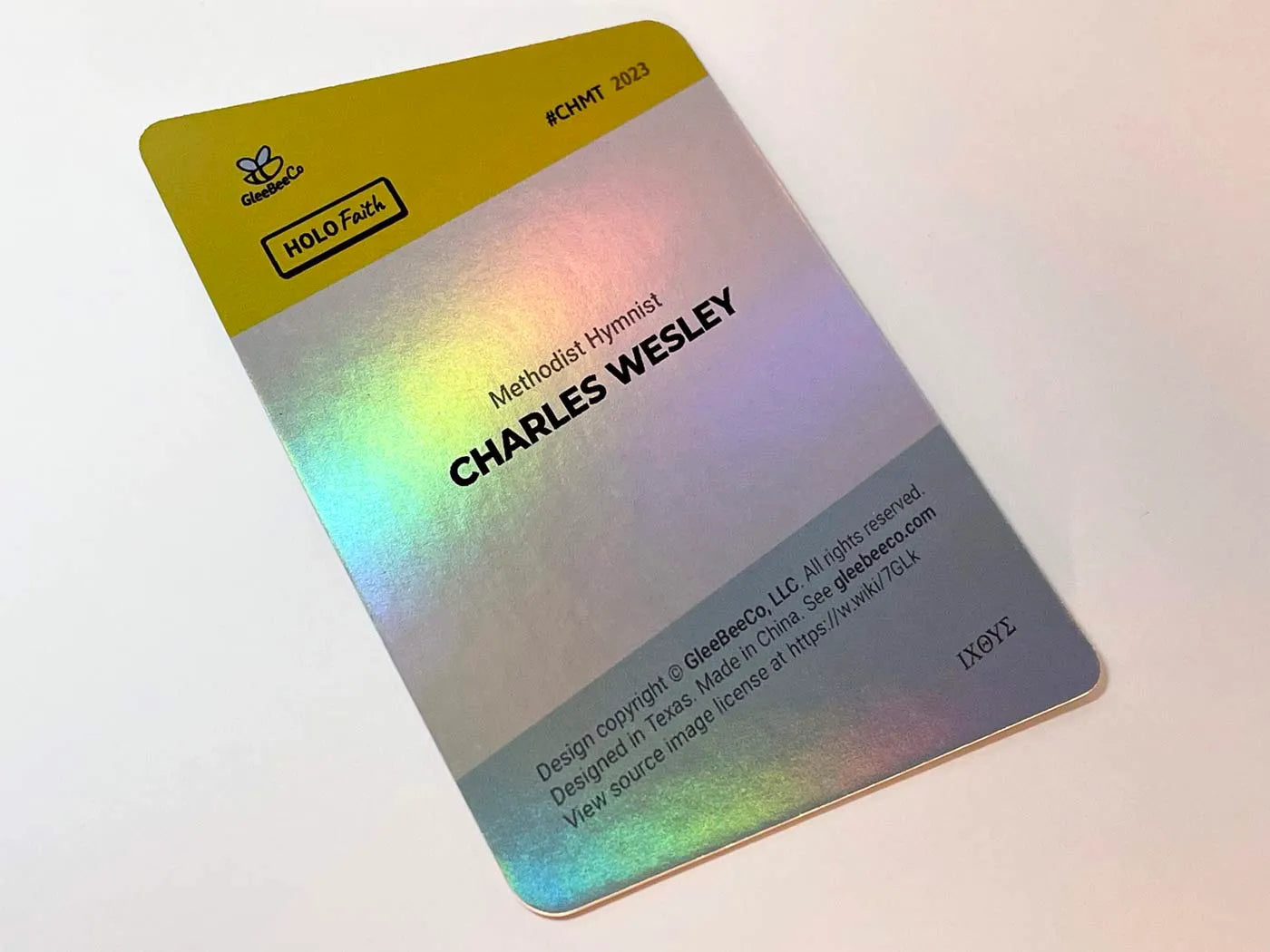 Charles Wesley Trading Card (Holographic) 2023 GleeBeeCo Holo Faith