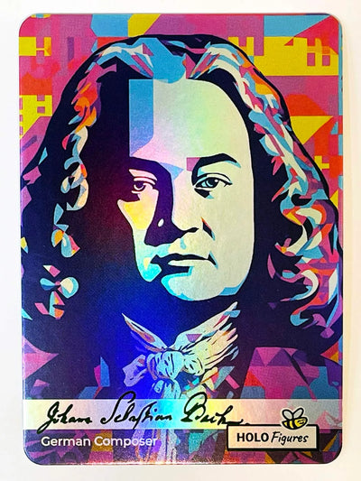 Johann Sebastian Bach Trading Card (Holographic) 2023 Holo Figures