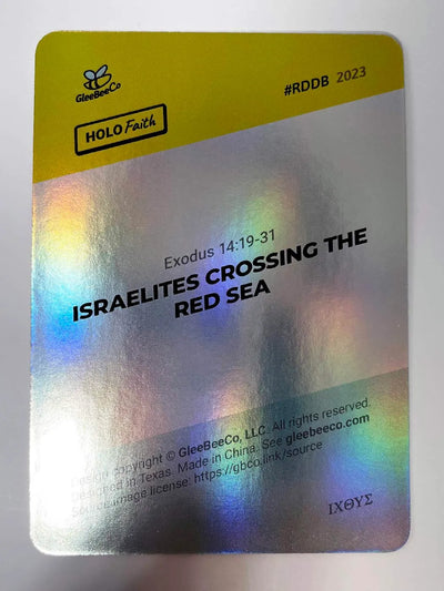 Israelites Crossing the Red Sea Holo Card 2023 GleeBeeCo Holo Faith