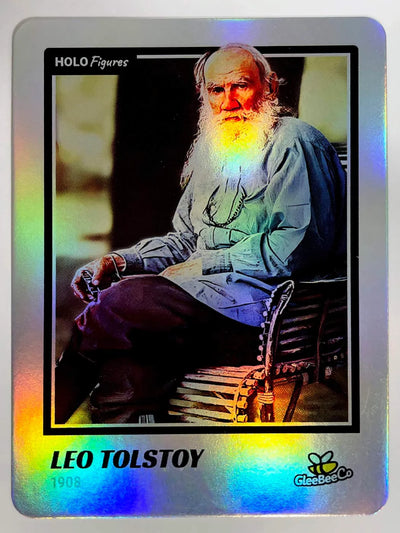 Holographic Leo Tolstoy Photo Card from GleeBeeCo (2023 Holo Figures)