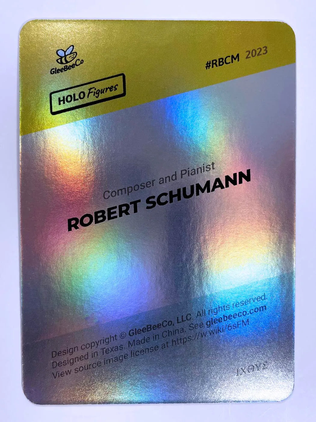 Robert Schumann Card (Holographic) 2023 GleeBeeCo Holo Figures #RBCM