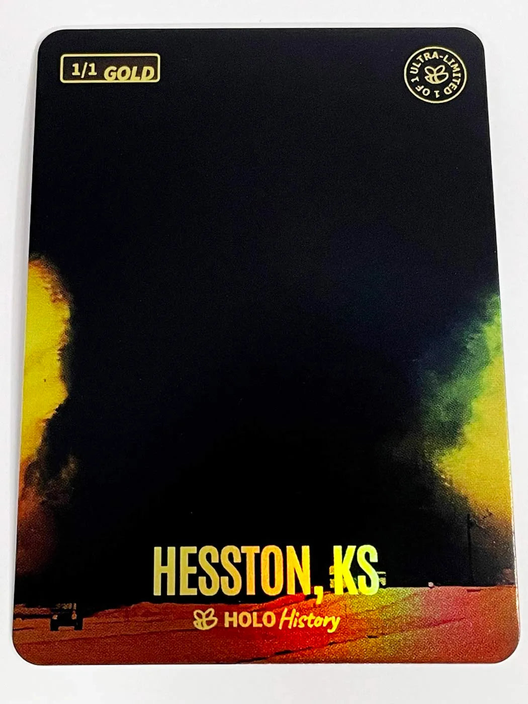 1/1 Heston, Kansas 1990 Tornado Card - 2023 GleeBeeCo Holo History #HSMR-G